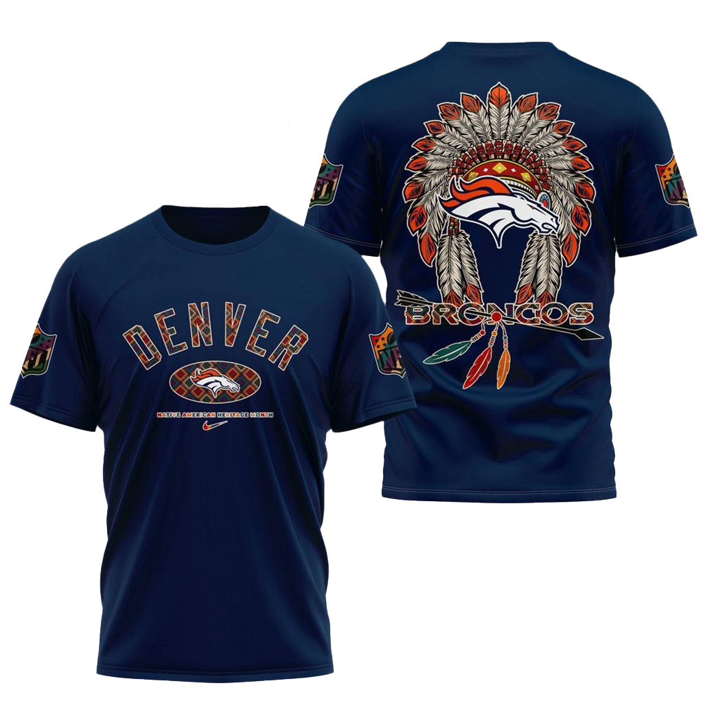 NFL Denver Broncos Native American Heritage Month New Shirt Denver Broncos Merch Fans Gifts