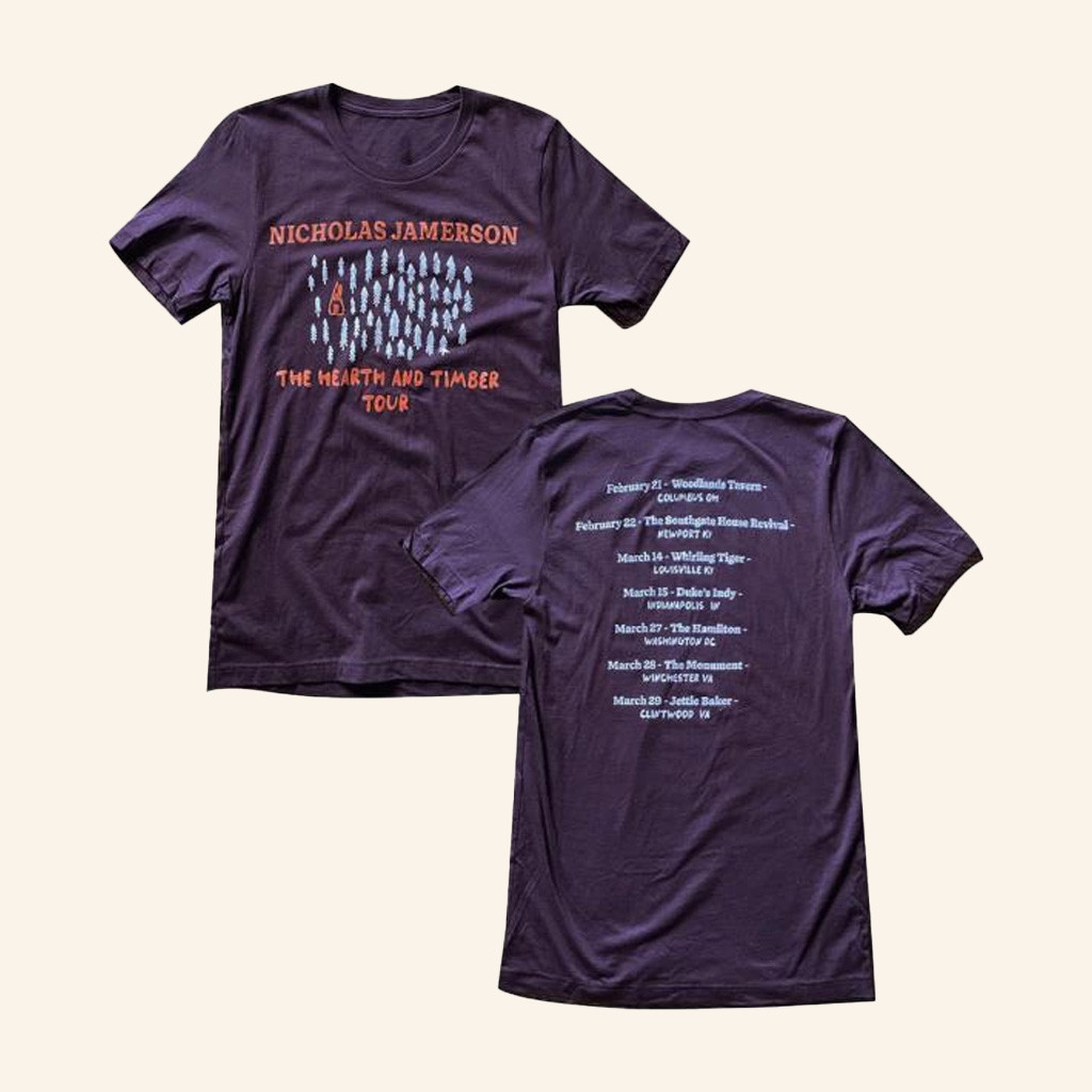 Nicholas Jamerson Merch The Hearth And Timber Tour Shirt Gifts For Fans