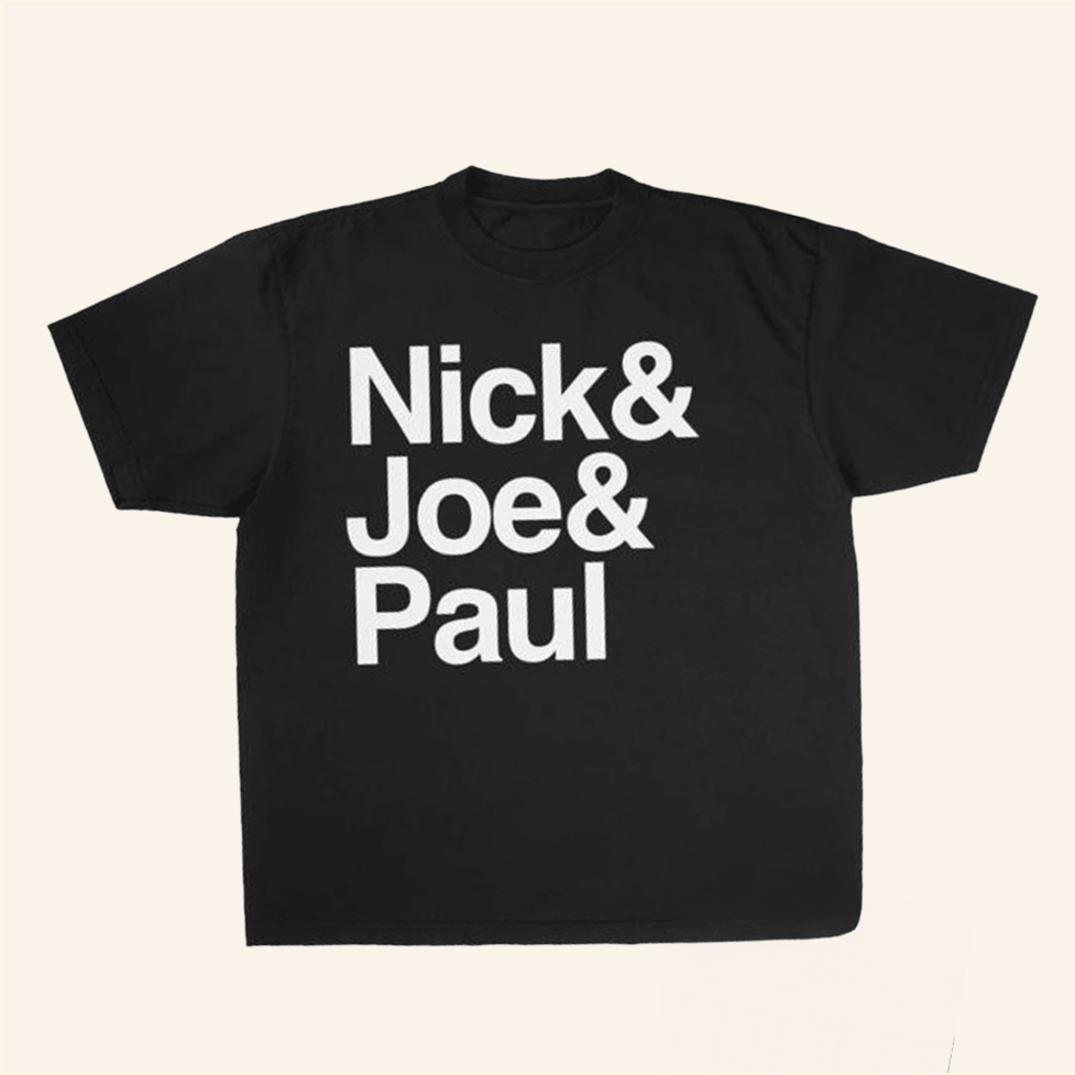 Nick And Joe And Paul T-Shirt Jonas Brothers Merch Birthday Gifts For Best Friend