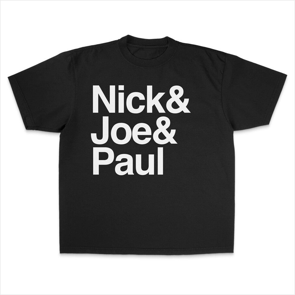 Nick And Joe And Paul T-Shirt Jonas Brothers Merch Pop Band Fans Gifts For Best Friend