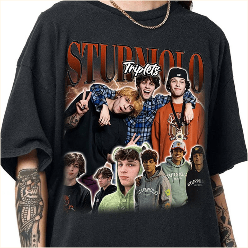 Nick Matt Chris Bootleg T-Shirt Sturniolo Triplets Merch Birthday Gifts For Fans BFF Gifts Ideas