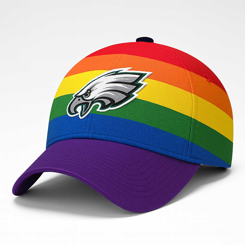 Nick Sirianni Eagles Rainbow Hat Eagles Merch Gifts For Football Fan