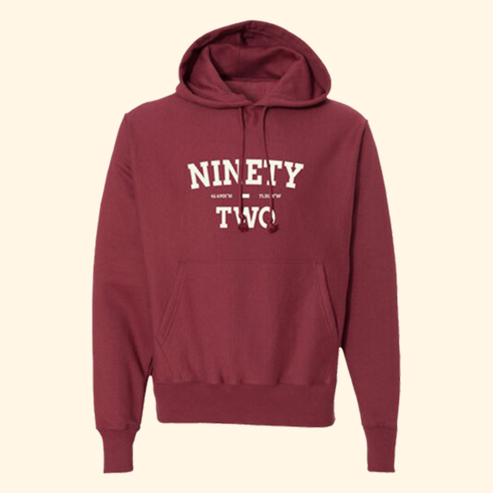 Ninety-Two Collegiate Hoodie Quinn XCII Merch Fathers Day Delivery Gifts For Friends