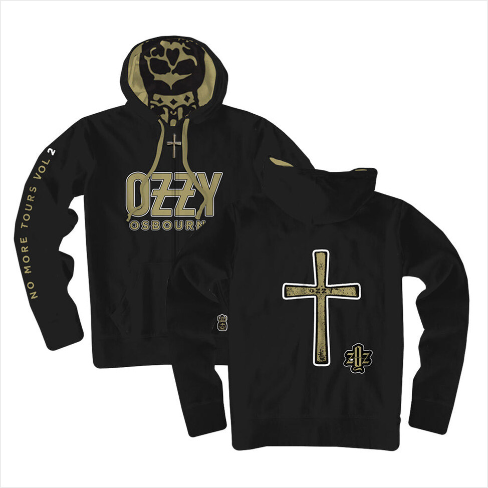 No More Tours Black Zip Hoodie Official Ozzy Osbourne Merch Ozzy Osbourne Shirt Husband Gifts