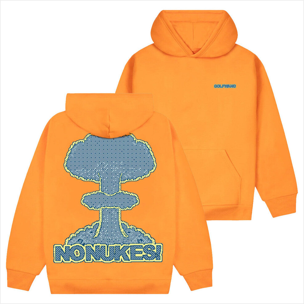 No Nukes Pixel Hoodie Tyler The Creator Merch Golf Wang Merch Birthday Gifts For Besties