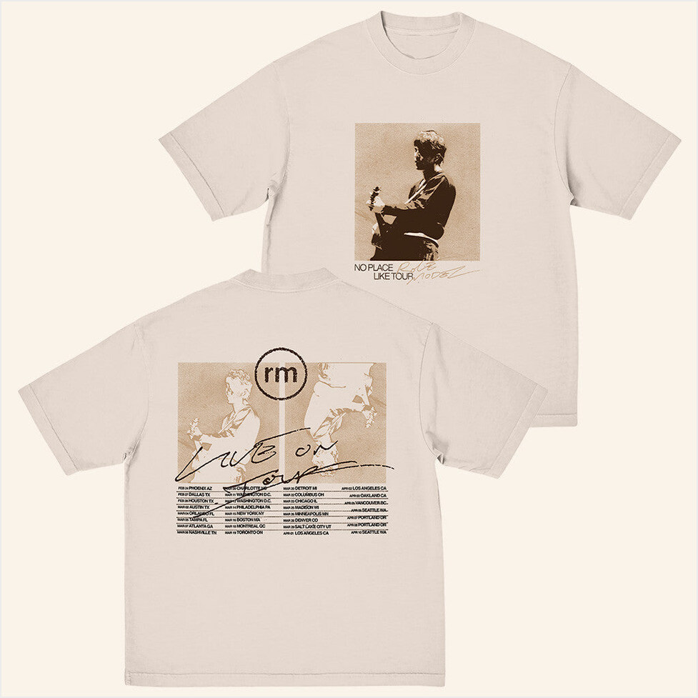 No Place Like Tour Simple Photo T-Shirt Role Model Merch Best Friend Birthday Gifts
