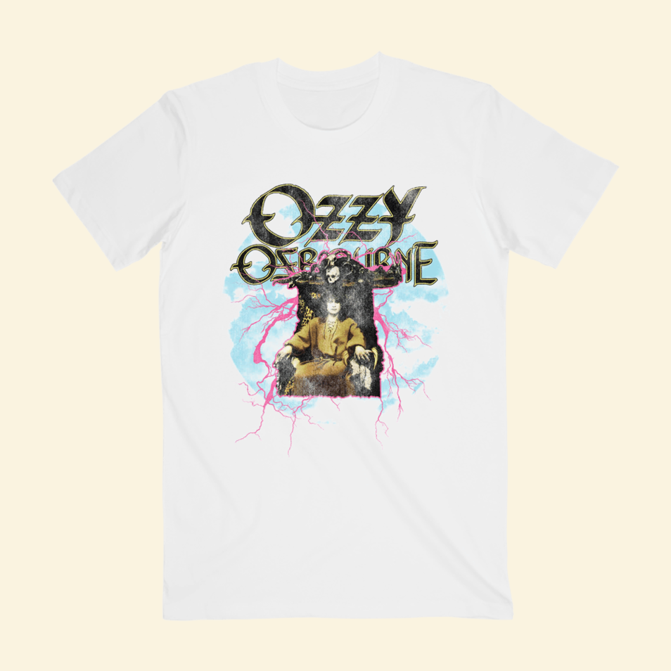 No Rest For The Wicked Lightning T-Shirt Official Ozzy Osbourne Merch Birthday Gifts For Fans