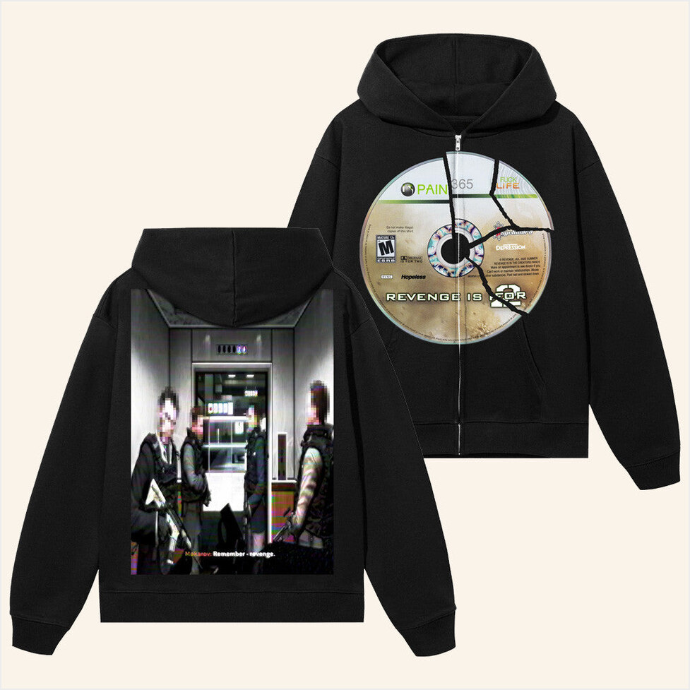 No Russian Zip Black Hoodie Revenge Merch Birthday Gifts For Husband BFF Gifts