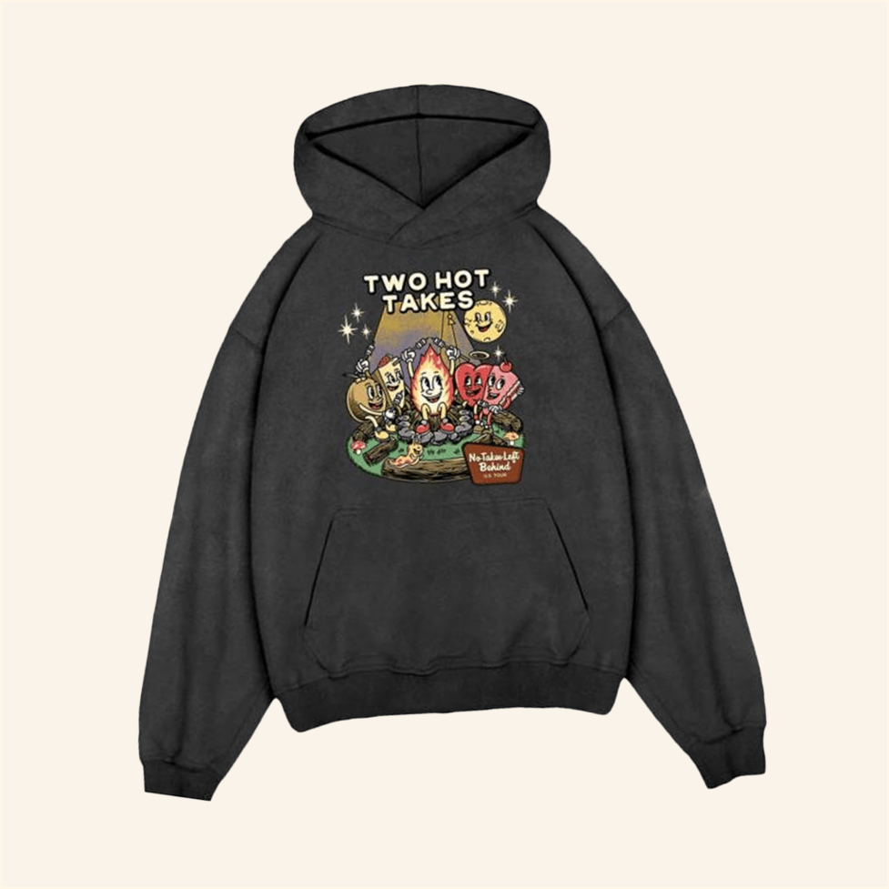 No Takes Left Behind Hoodie Two Hot Takes Merch Birthday Gifts For BFF Christmas Presents