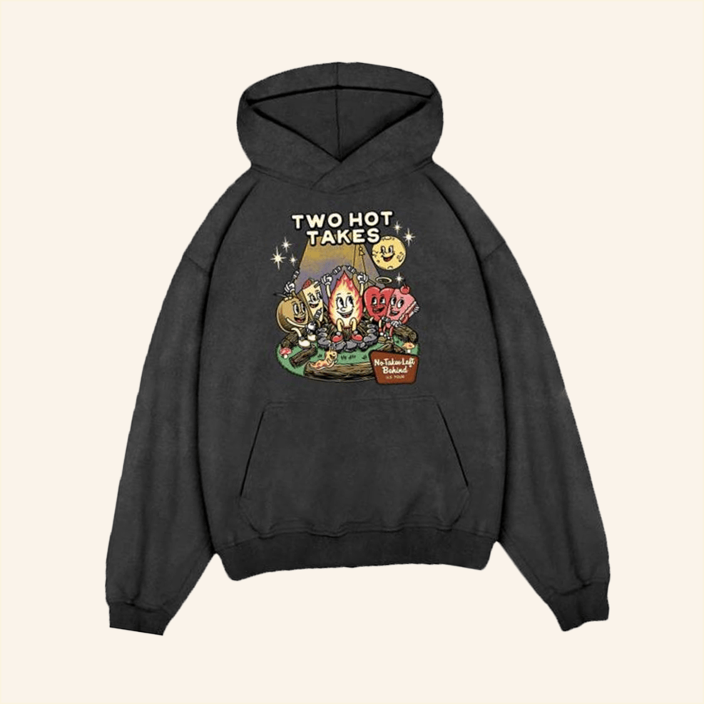 No Takes Left Behind Hoodie Two Hot Takes Merch Birthday Gifts For Wife Gifts For Best Friend
