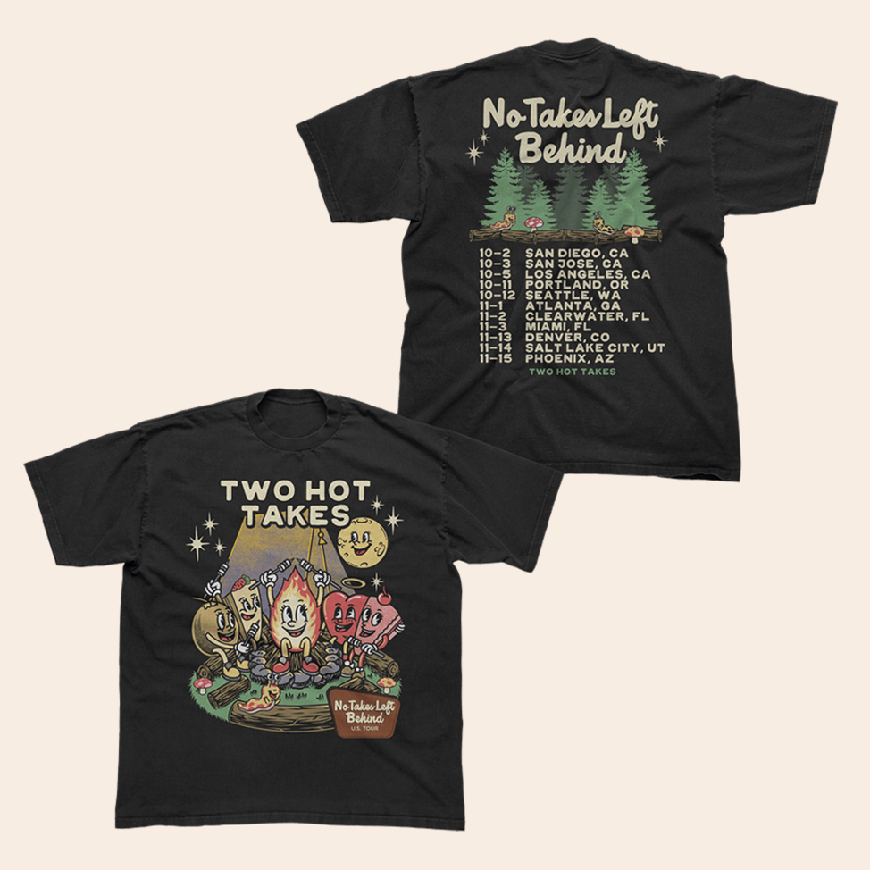 No Takes Left Behind Tour T-Shirt Two Hot Takes Merch Fathers Day Birthday Gifts For Husband