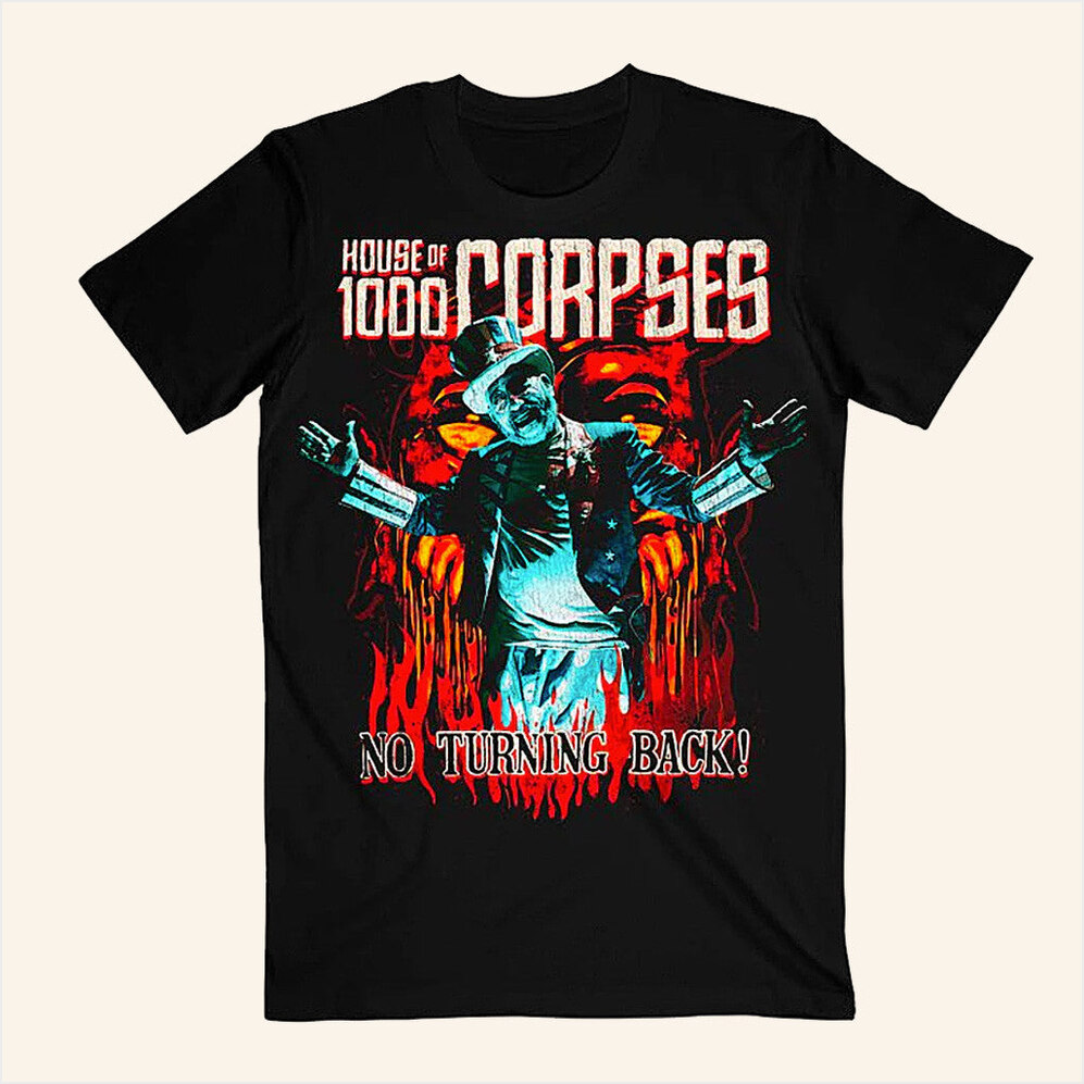 No Turning Back T-Shirt Rob Zombie Merch Birthday Gifts For Besties Christmas Presents