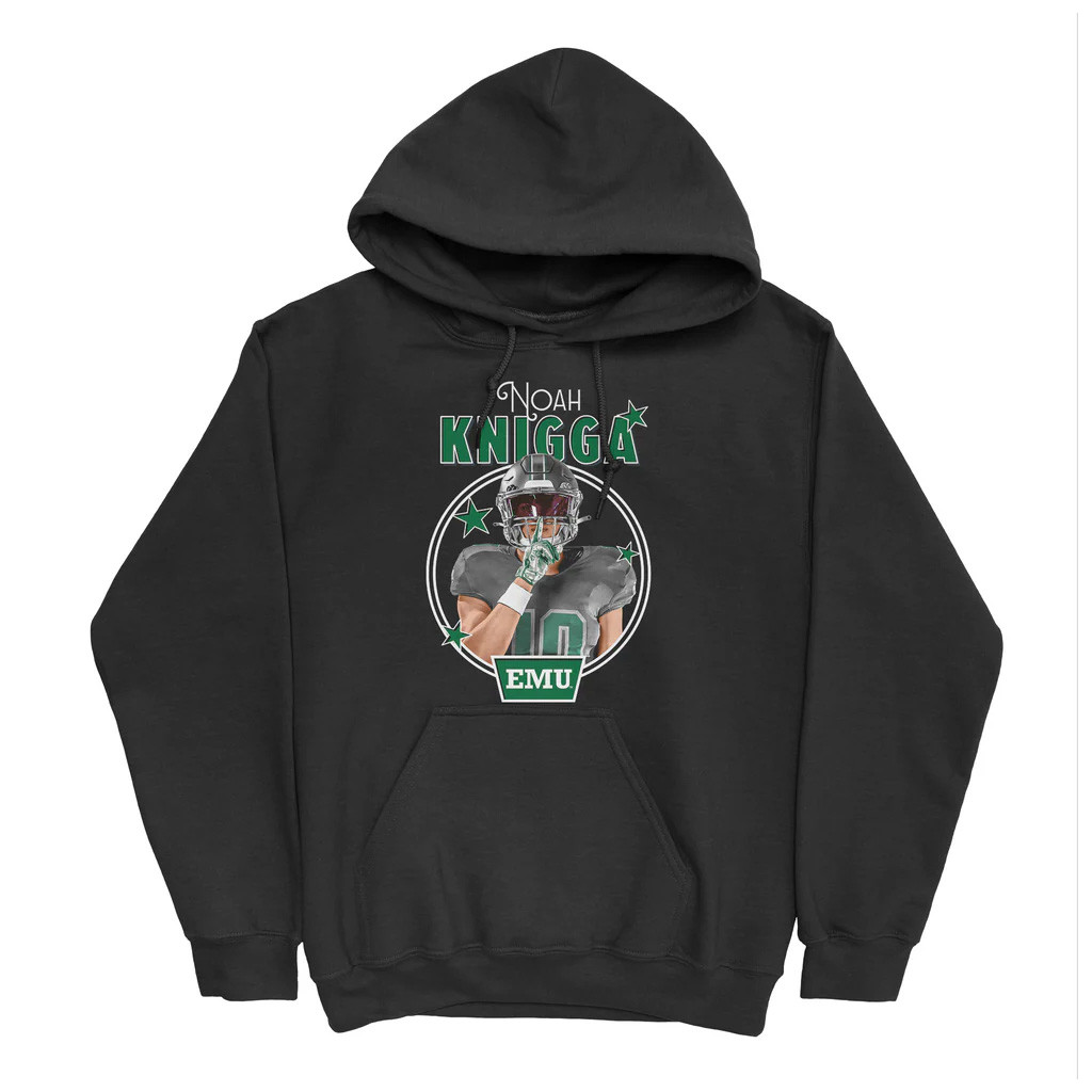 Noah Knigga Merch Black Hoodie Gifts For Football Fan