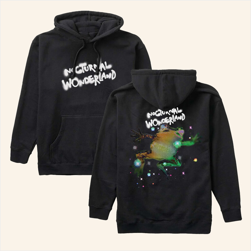 Nocturnal Wonderland Lilypad Dreams Hoodie Insomniac Merch Birthday Gifts For Husband