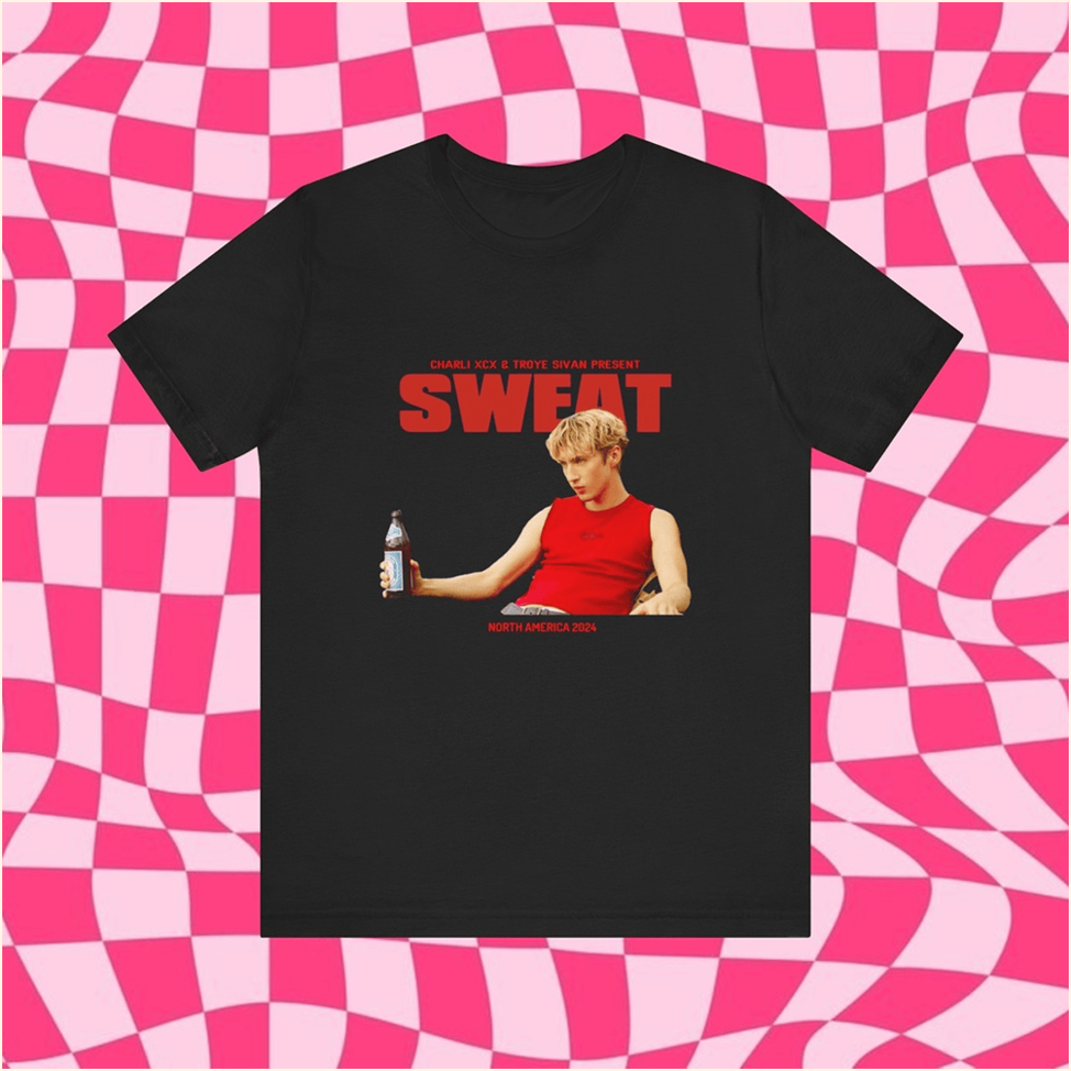 North America 2024 Sweat Tour T-Shirt Troye Sivan x Charli XCX Sweat Tour Merch Wife Gifts