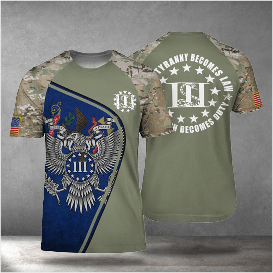 North Dakota Patriots When Tyranny Becomes Law T-Shirt Cool Patriotic Shirts Gun Lovers Gifts