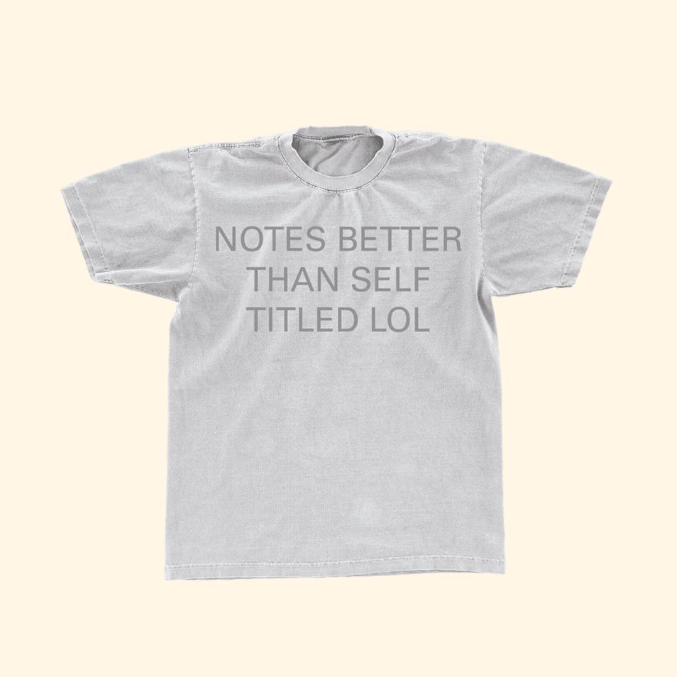 Notes Better Than Self Titled Lol T-Shirt The 1975 Merch Birthday Gifts For Pop Band Fans