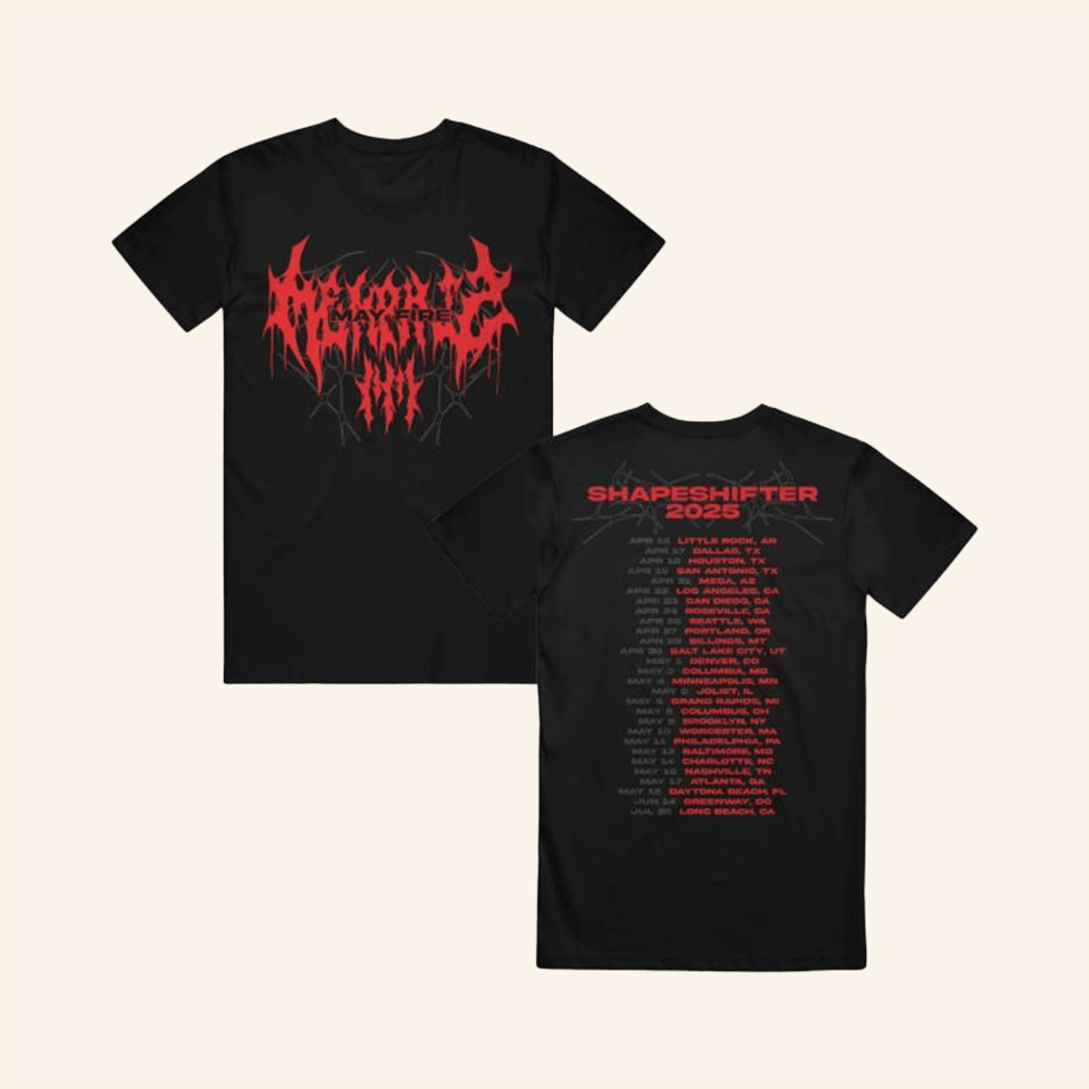 Now Memphis May Fire Metal Shapeshifter Tour Black T-Shirt Merch Birthday Gift Ideas For Fans