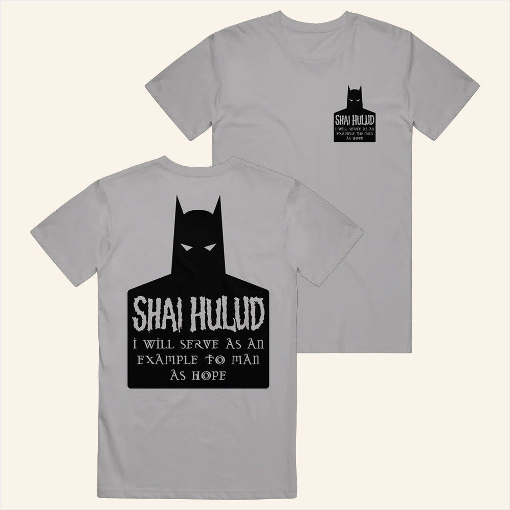now Merch Shai Hulud Example To Man Grey T-Shirt Merch Gifts For Dad Birthday Gift Ideas