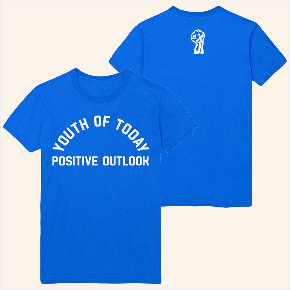 Now Merch Youth Of Today Positive Outlook T-Shirt Merch Good Birthday Gifts For Best Friend