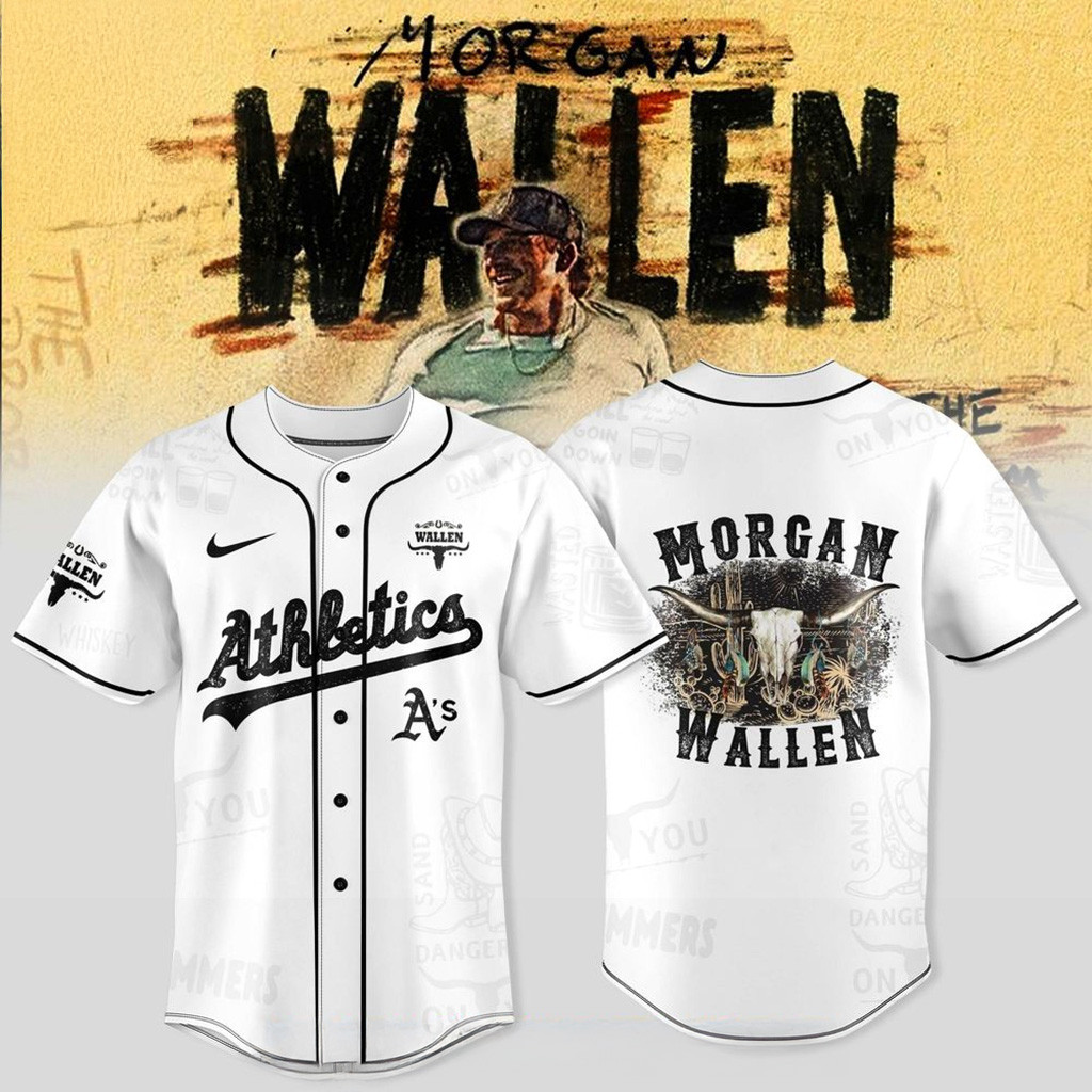 Oakland Athletics X Wallen Morgan Tour Merch 2025 Jersey Athletics Merch Gifts For Fans