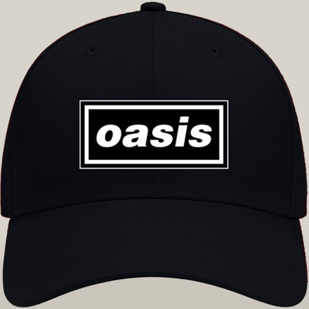 Oasis 25 Merch Cap Classic Black Hat Unique Present For Oasis Enthusiasts