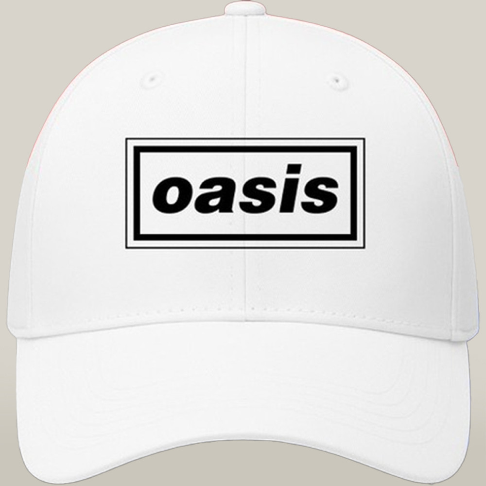 Oasis 25 Merch Hat White Unique Rock Music Merchandise For Music Lovers