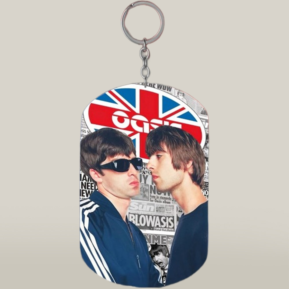 Oasis 25 Merch Keychain Music Rock Band Gift For Motor Driver Fans