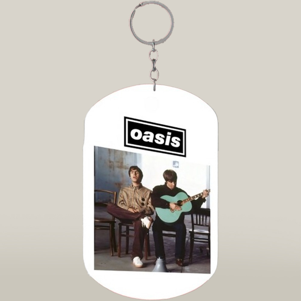 Oasis 25 Merch Keychain Unique Oasis Rock Band Graphic Gift For Music Lovers On The Move