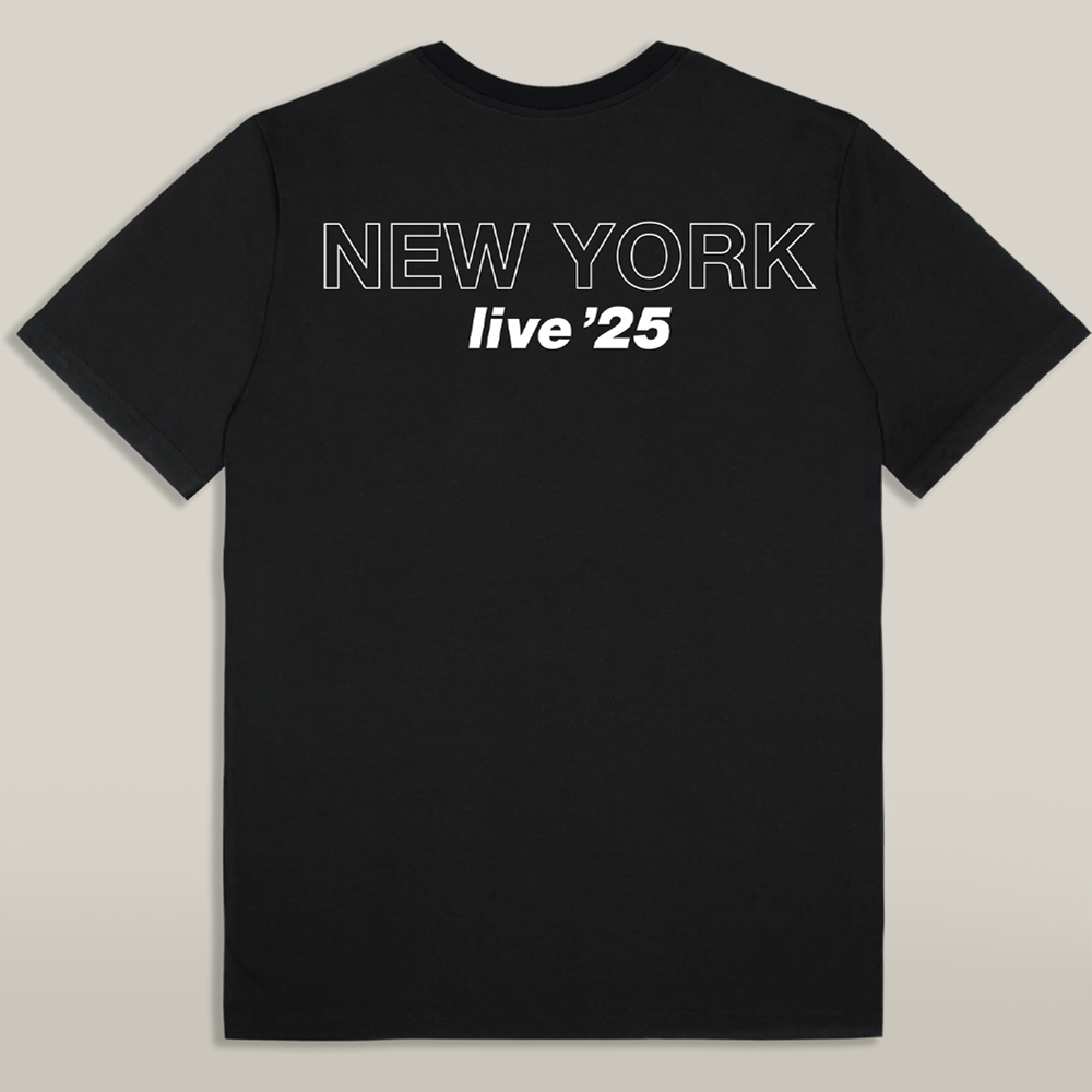 Oasis 25 Merch Live 25 New York City T Shirt Black Music Tee For Collectors