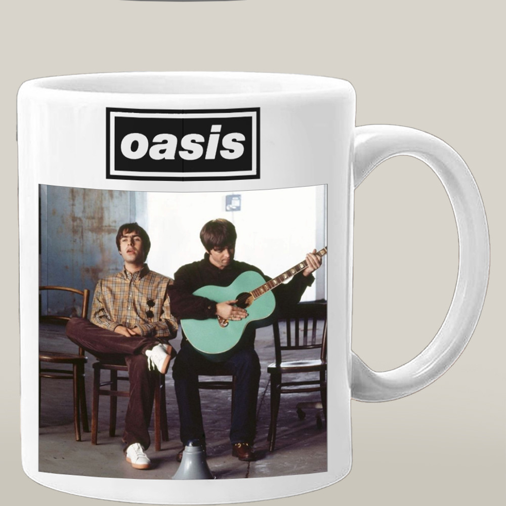 Oasis 25 Merch Mug Best Liam And Noel Gallagher Graphic Gift For Oasis Lovers