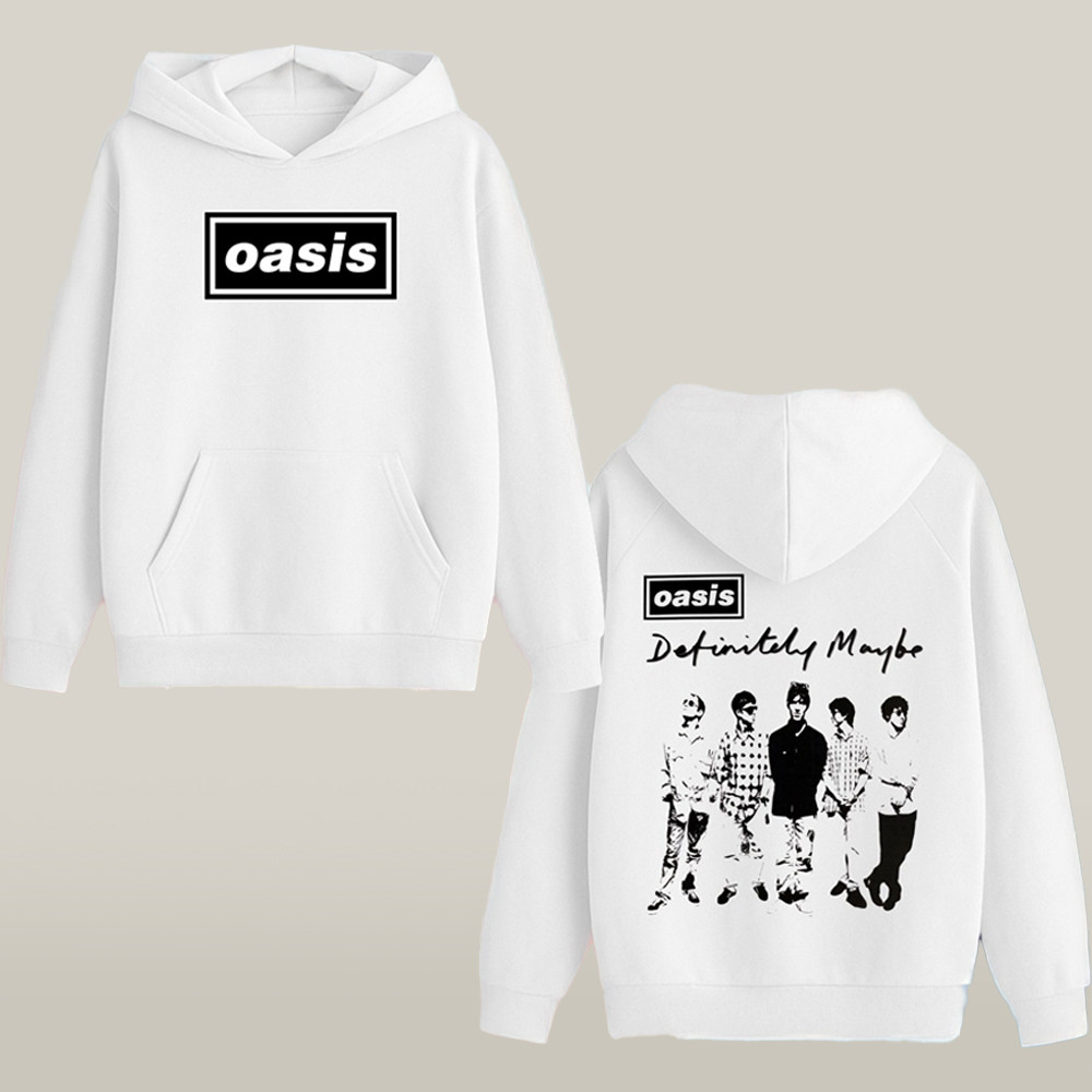 Oasis 25 Merch Oasis Definitely Maybe Illustration Hoodie Fan Gift