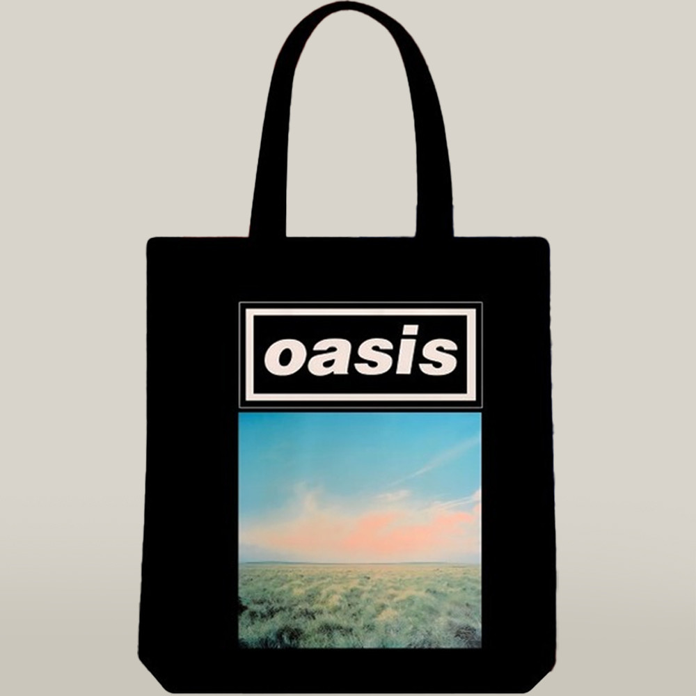 Oasis 25 Merch Tote Bag Cool Morning Glory Oasis Themed Present For Casual Streetwear