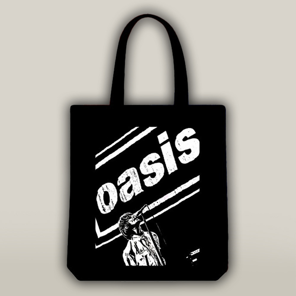 Oasis 25 Merch Tote Bag Cool Oasis Merchandise Present For Casual Streetwear