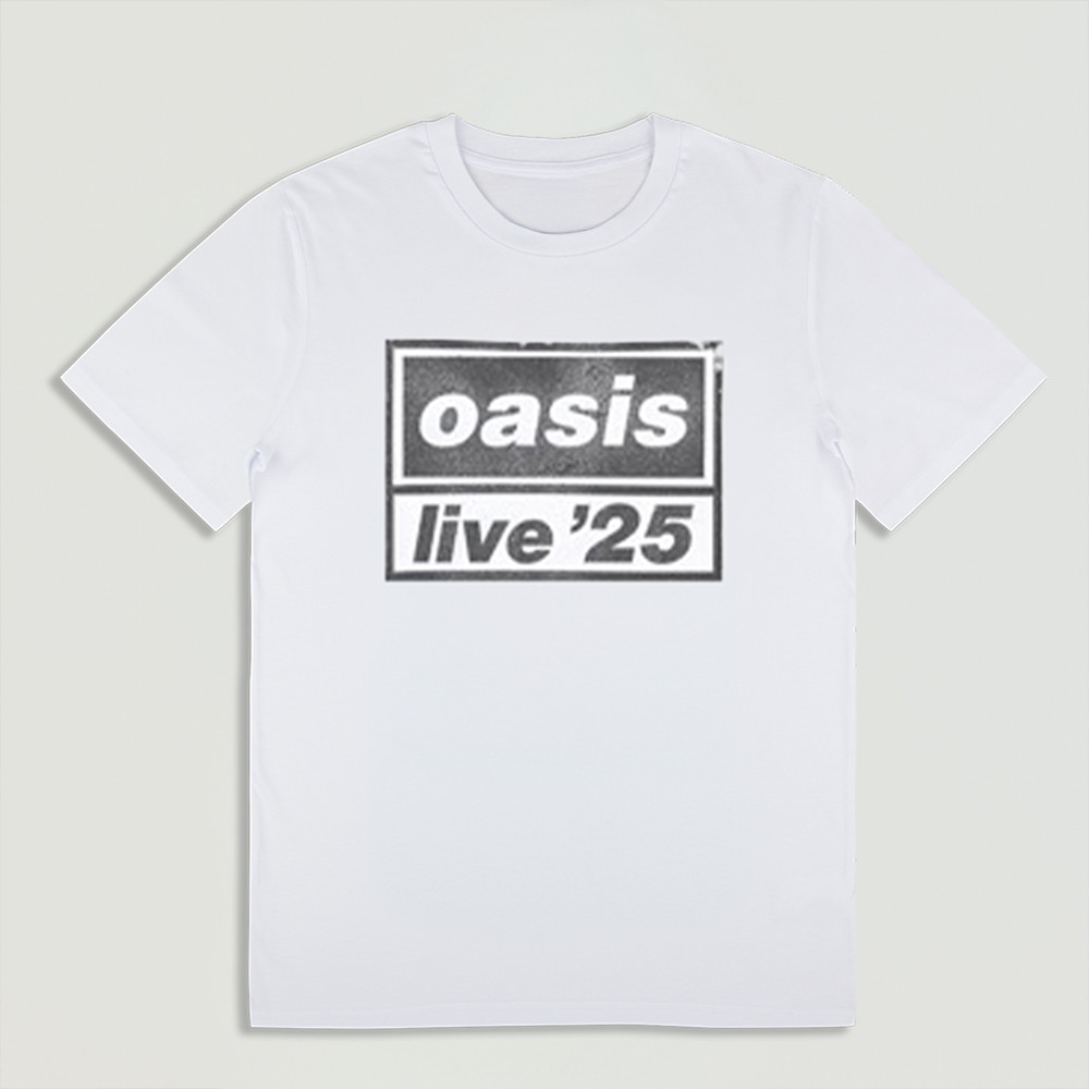 Oasis Live '25 Distressed Tour Logo Kid'S T-Shirt White Best Music Merch For Music Fans