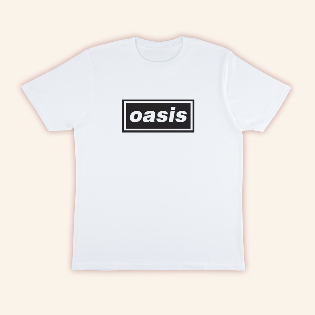 Oasis Merch 2025 Decca Logo T-Shirt White Gifts For Besties