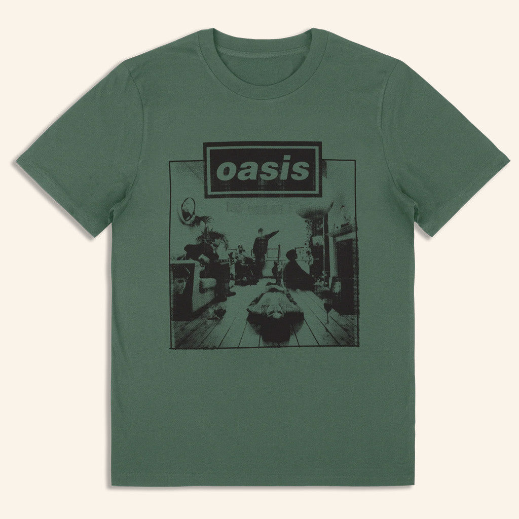 Oasis Merch 2025 Live 25 Definitely Maybe T-Shirt Green Gift Ideas For Friends