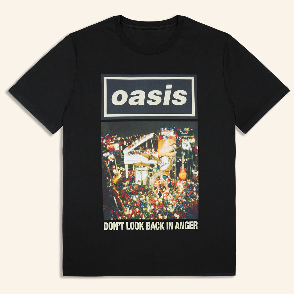 Oasis Merch 2025 Live 25 Dont Look Back In Anger Cover T-Shirt Black Gifts For Husband