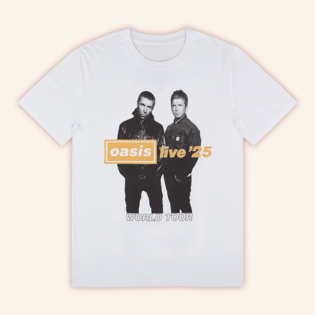 Oasis Merch 2025 Live 25 Gold Photo T-Shirt Best Gifts For Husband