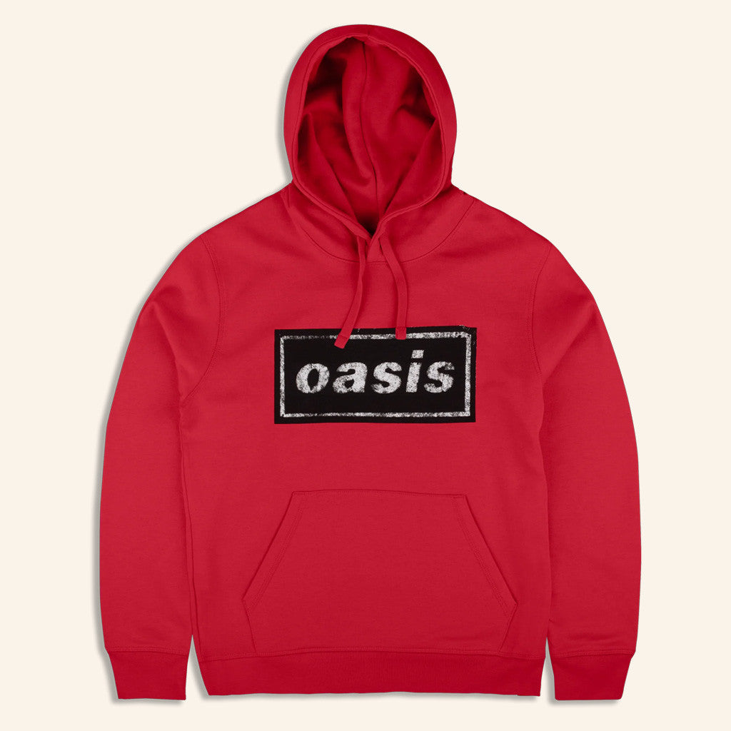 Oasis Merch 2025 Live 25 Vintage Logo Hoodie Red Gifts For Best Friends