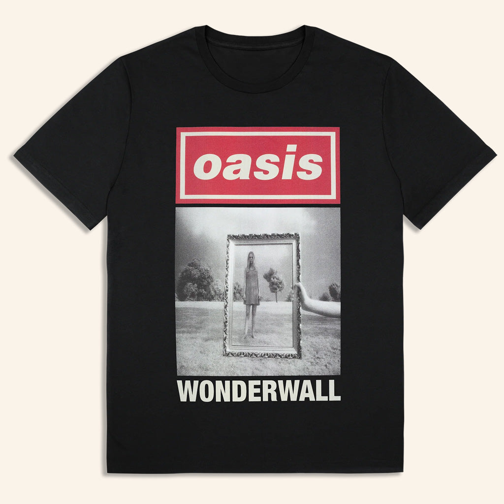 Oasis Merch 2025 Live 25 Wonderwall Cover T-Shirt Black Birthday Present For Husband