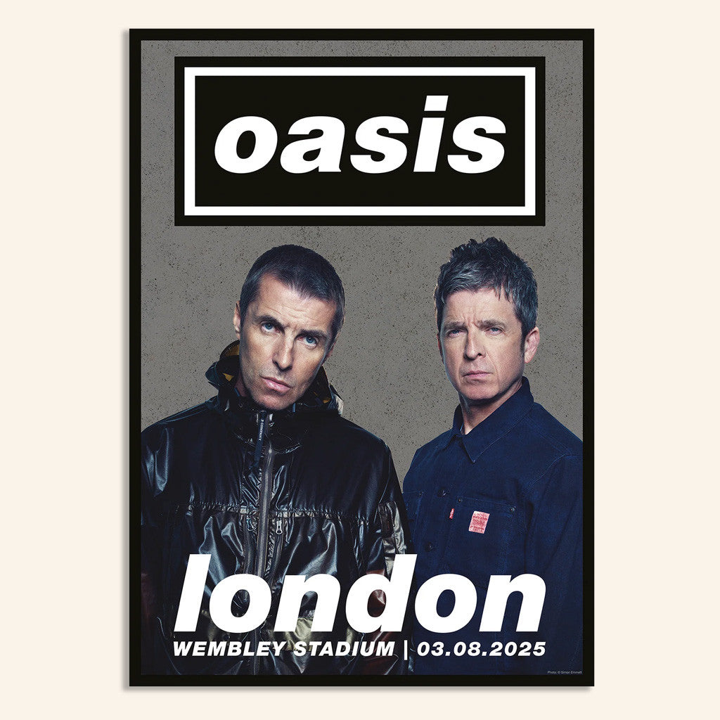Oasis Merch 2025 Poster 03 08 Live 25 London Event Lithographic Poster Gifts For Music Fans