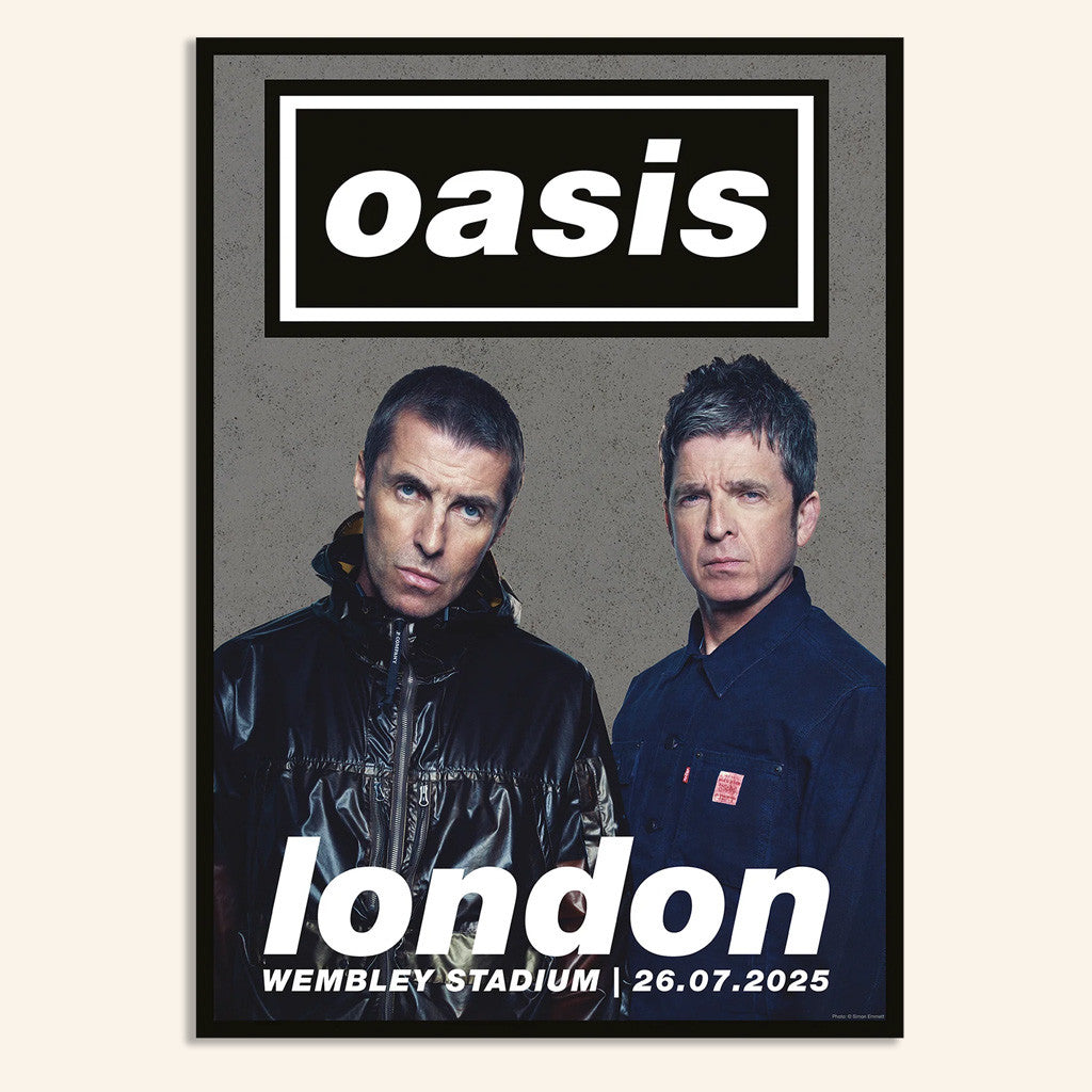 Oasis Merch 2025 Poster 26 07 Live 25 London Event Lithographic Poster Fan Merch Decor
