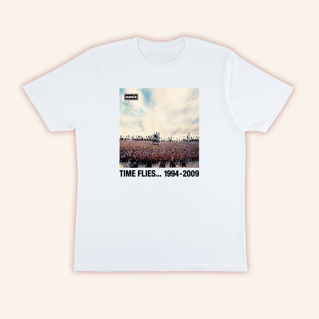 Oasis Merch 2025 Time Flies 15th Anniversary T-Shirt Gifts For Son