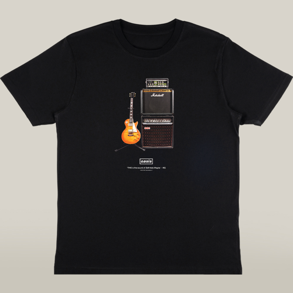 Oasis Merch Dm Guitar T Shirt Music Tee For Collectors