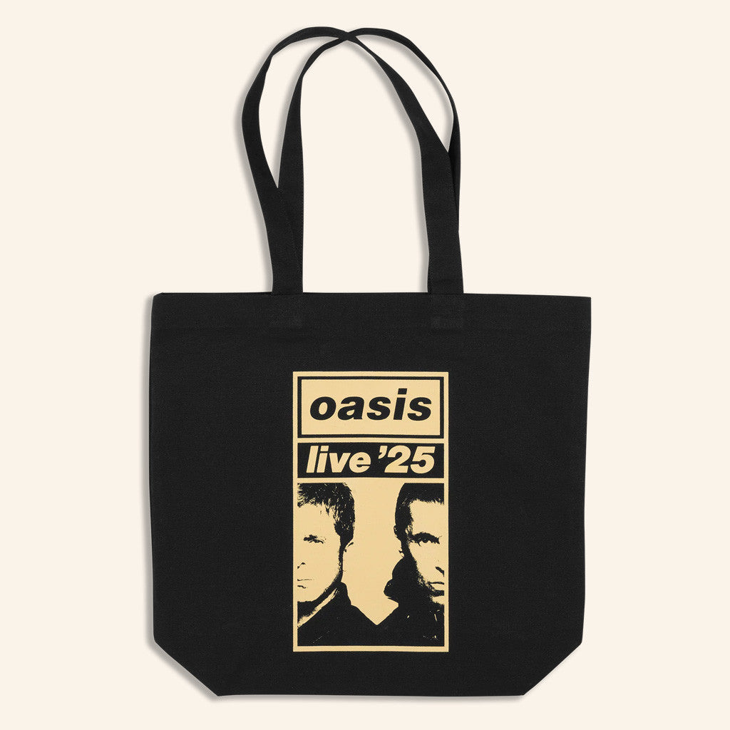 Oasis Merch Live 25 Tour Live 25 Gold Logo Tote Bag Gift Ideas For Wife