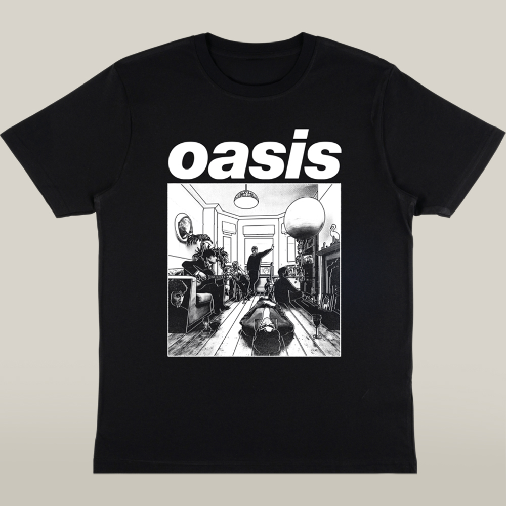 Oasis Merch Oasis Definitely Maybe Artwork T Shirt Gift For Him