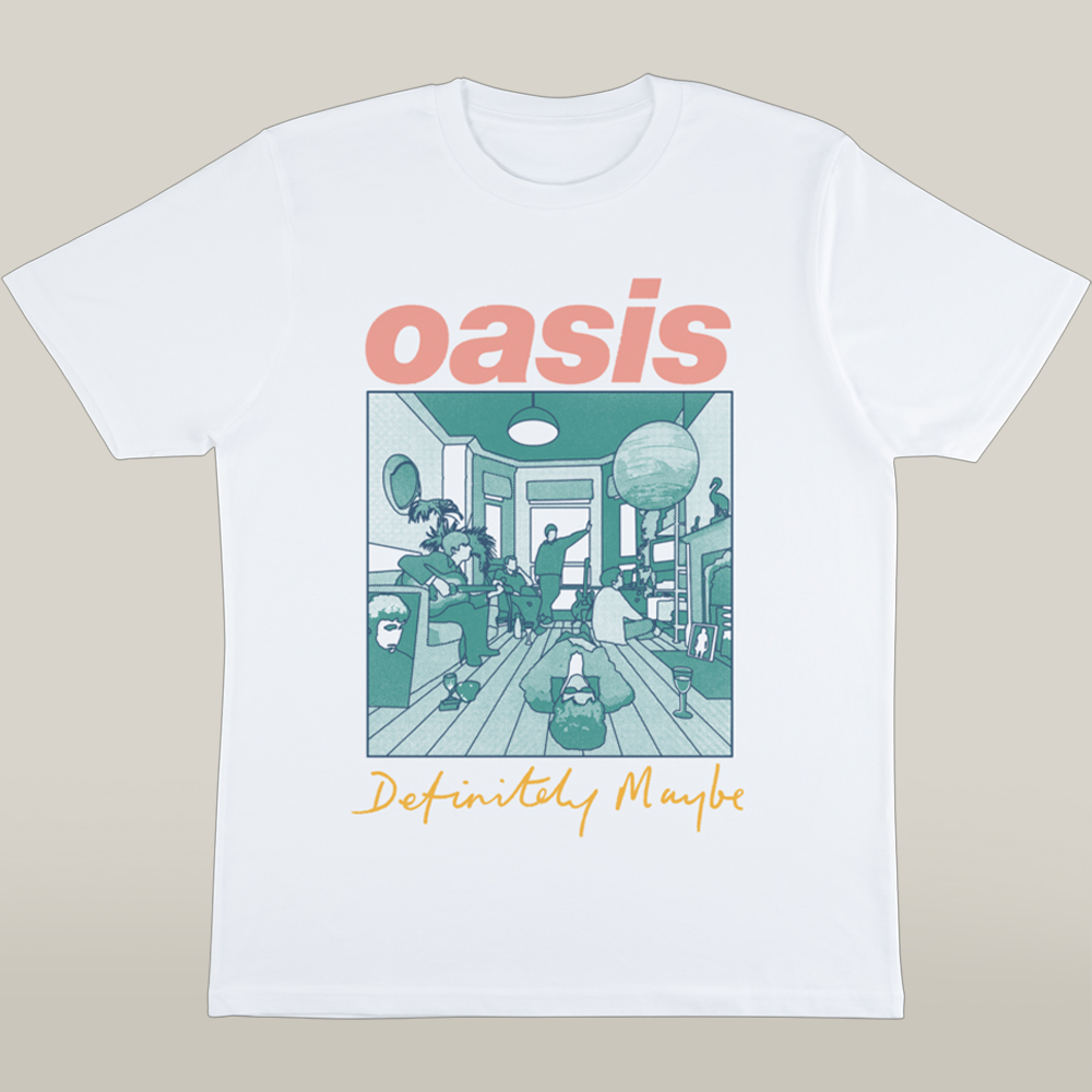 Oasis Merch Oasis Definitely Maybe Artwork T Shirt Music Tee For Collectors