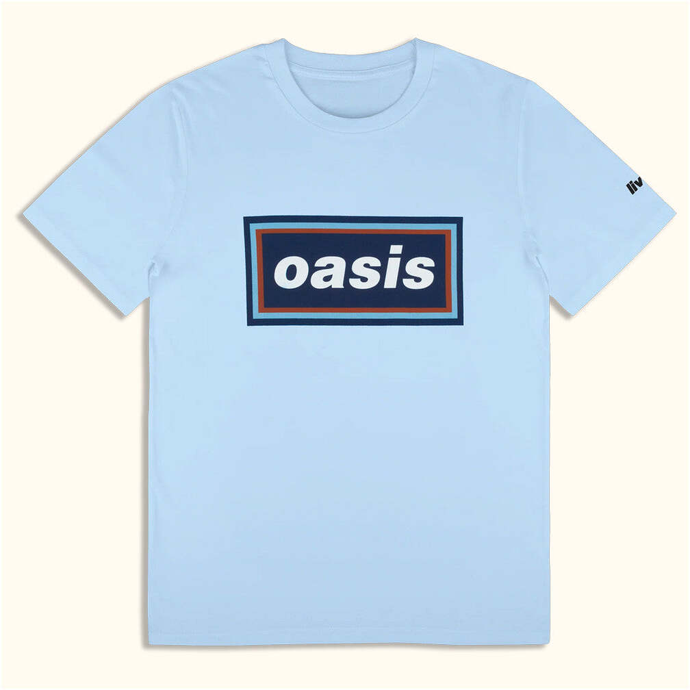 Oasis Tour Merch 2025 Live 25 96 Retro Logo T-Shirt Blue Gifts For Friends Gifts For Sister