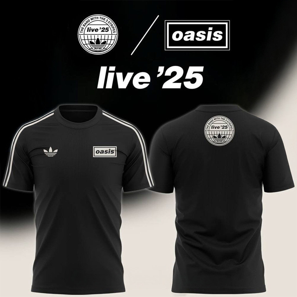 Oasis x Live 25 TOUR JACQUARD Special T-Shirt Fan Merch Gift Ideas For Him